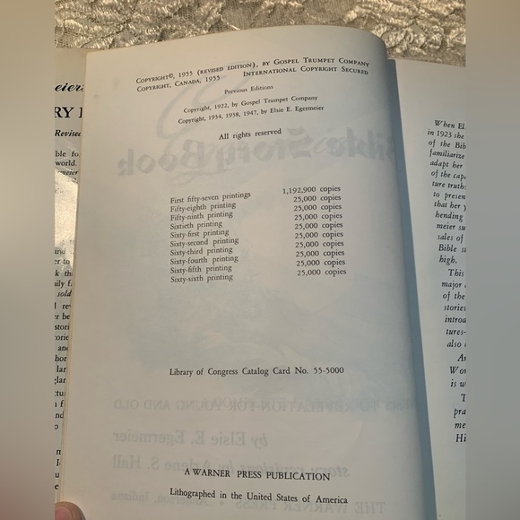 Egermeier's Bible Story Book (revised) Vintage 1955 Revised Edition w/ Dustcover - Picture 8 of 14